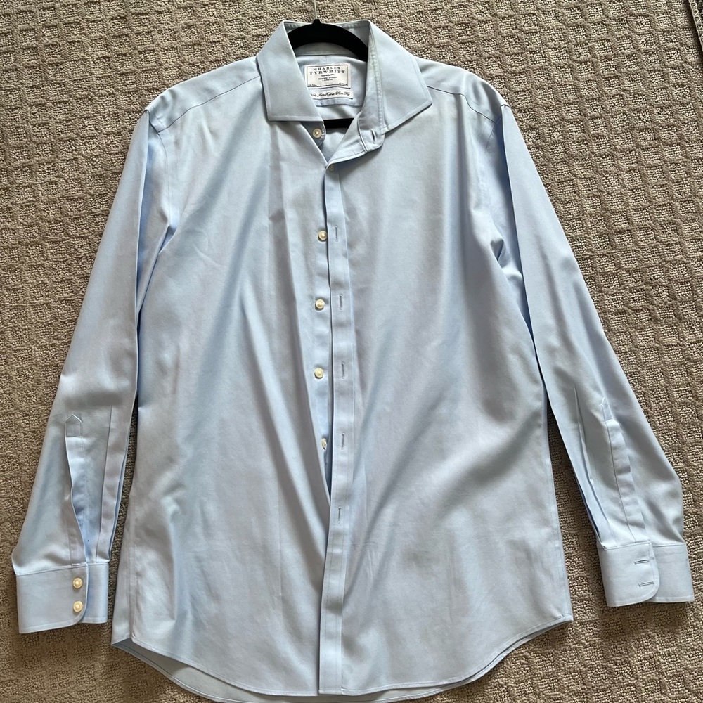 Charles Trywhitt Light Blue Dress Shirt Slim Fit